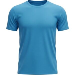 Ideology Mens Performance Tee Blue Paradise Short Sleeve Gym Shirt Large NEW